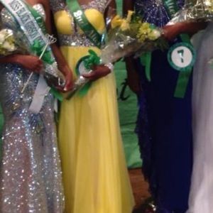 Size 2 Yellow Designer Evening/ Pageant Gown- Will send more pictures if needed